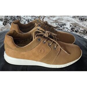 Women's Tan Walking Shoes White Soles Size 40 Made in Spain By Coronel Tapioca